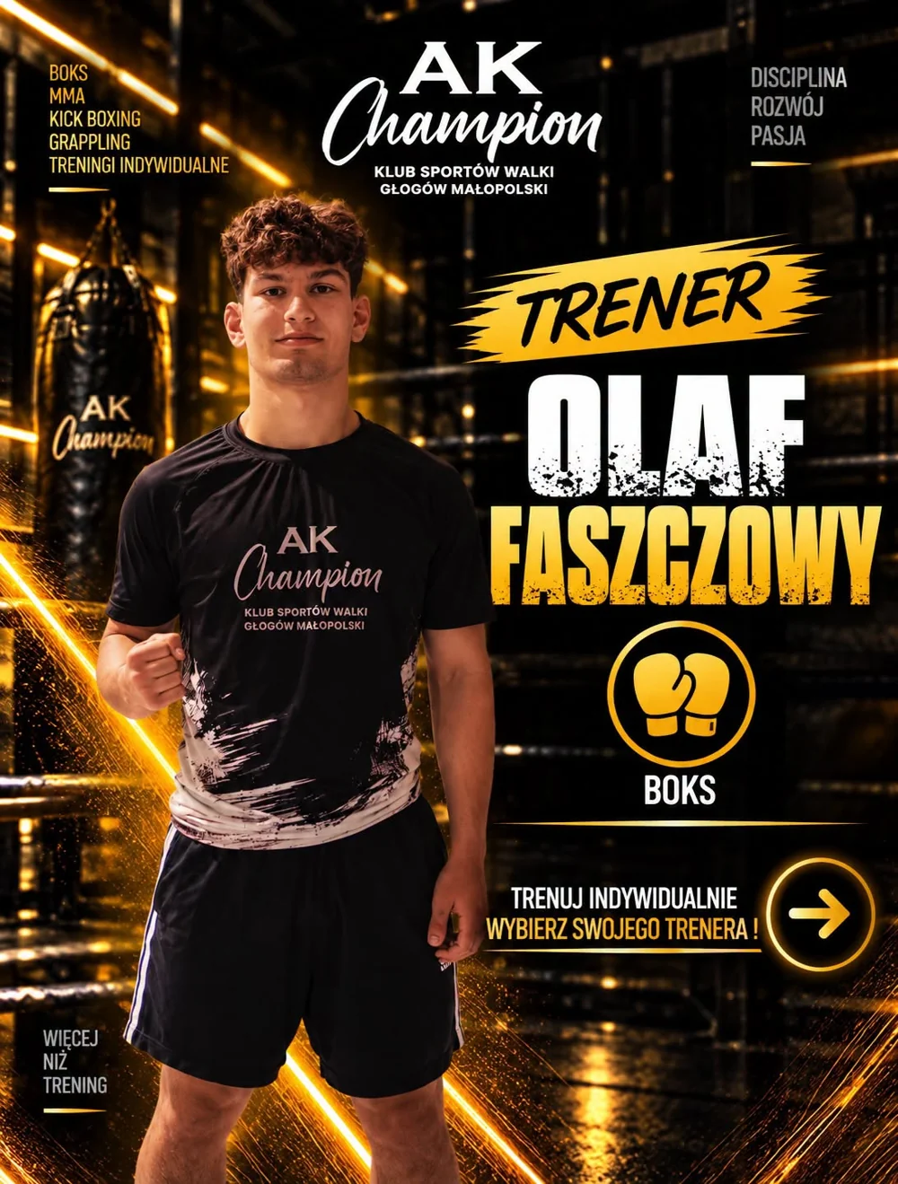 Trener Olaf Faszczowy — Boks. Trenuj indywidualnie, wybierz swojego trenera.